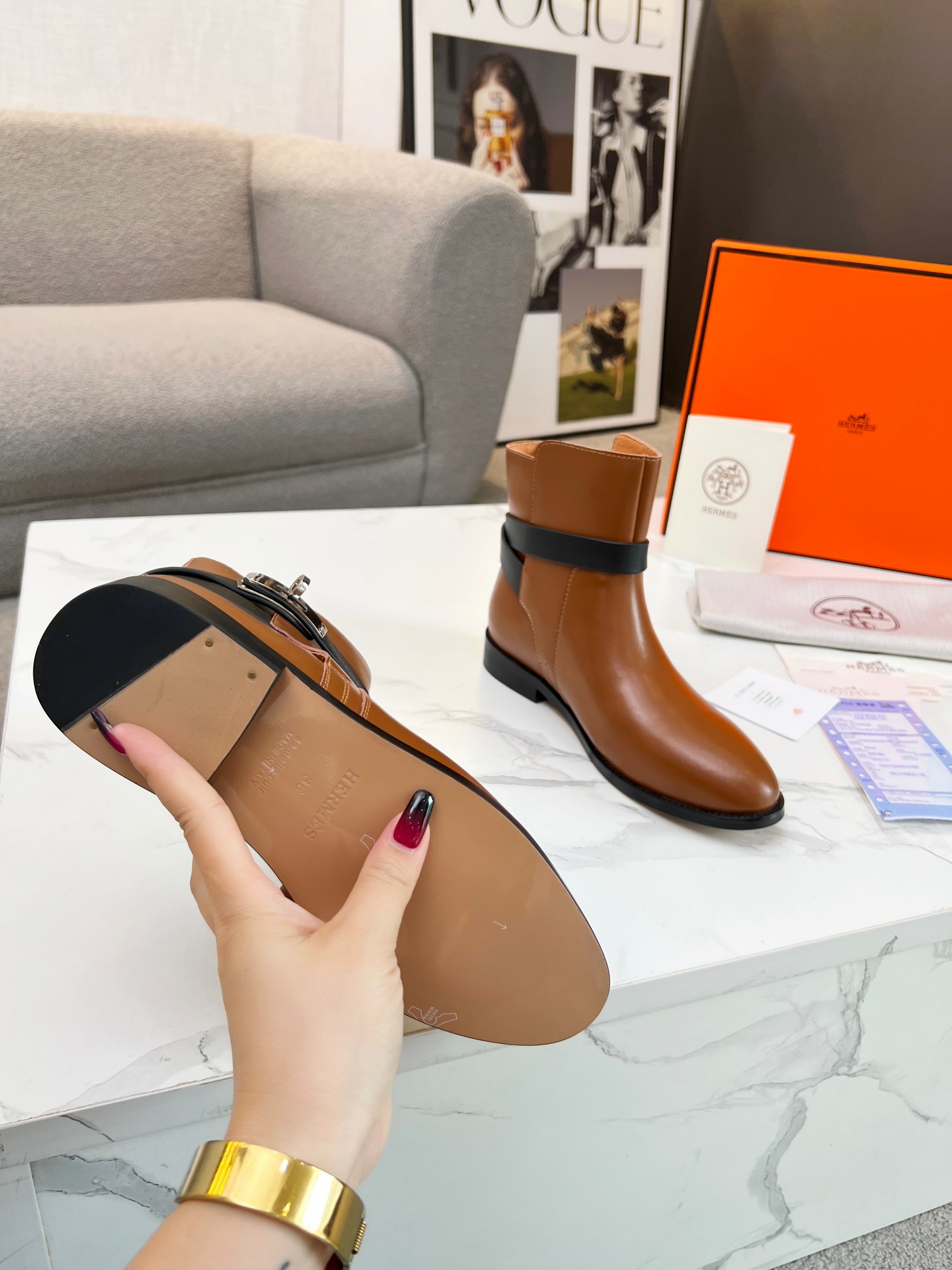 Hermes Women Kelly Boots Size 36-41