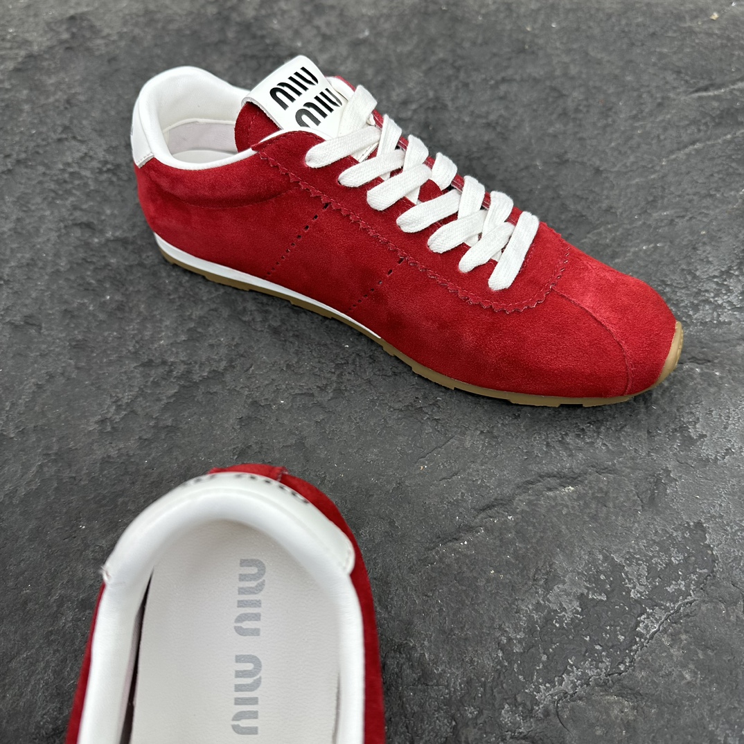 MiuMiu Plume Nappa Sneaker Size 35-40