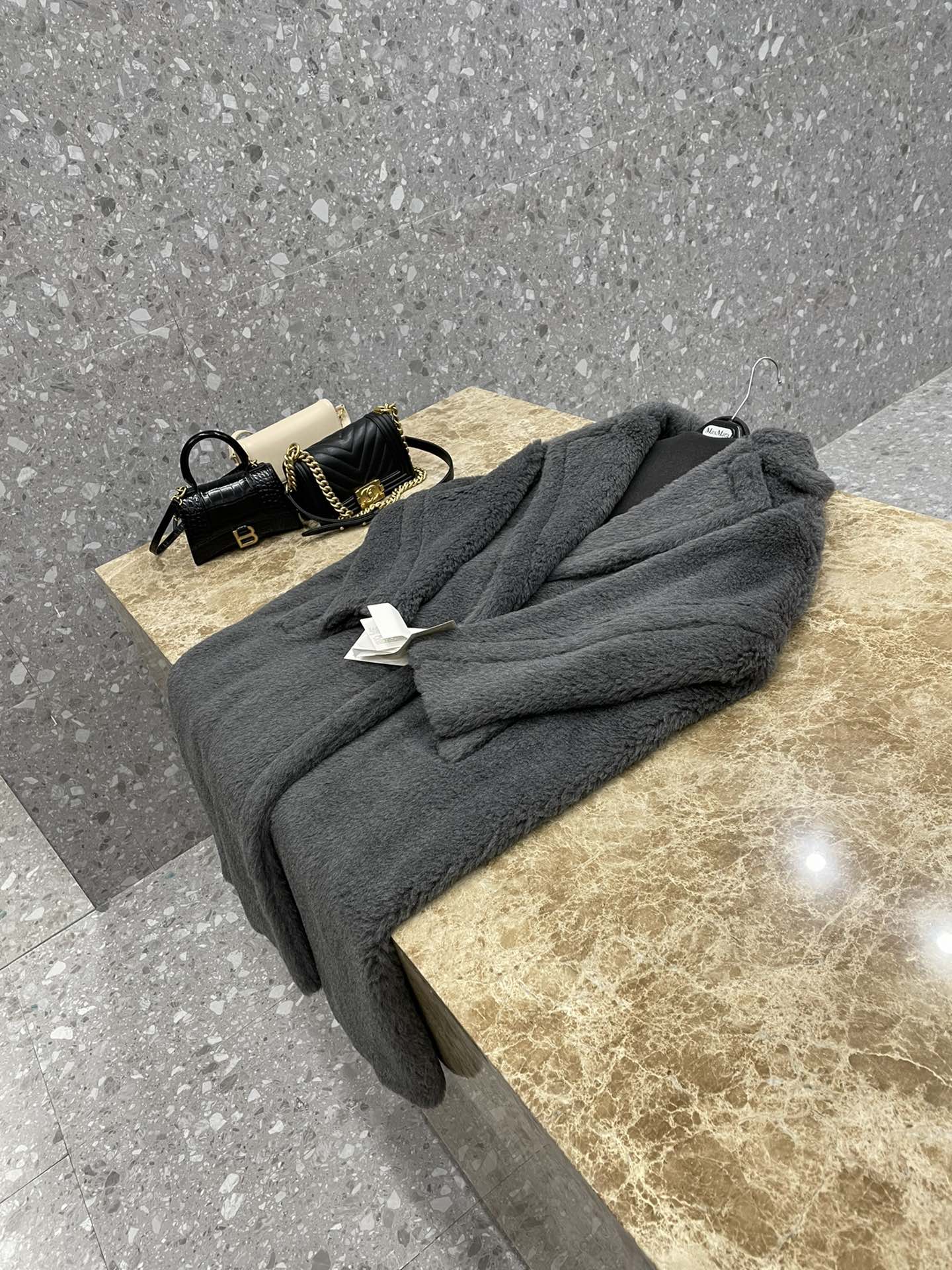 Max Mara Teddy fur long coat Size XS-M