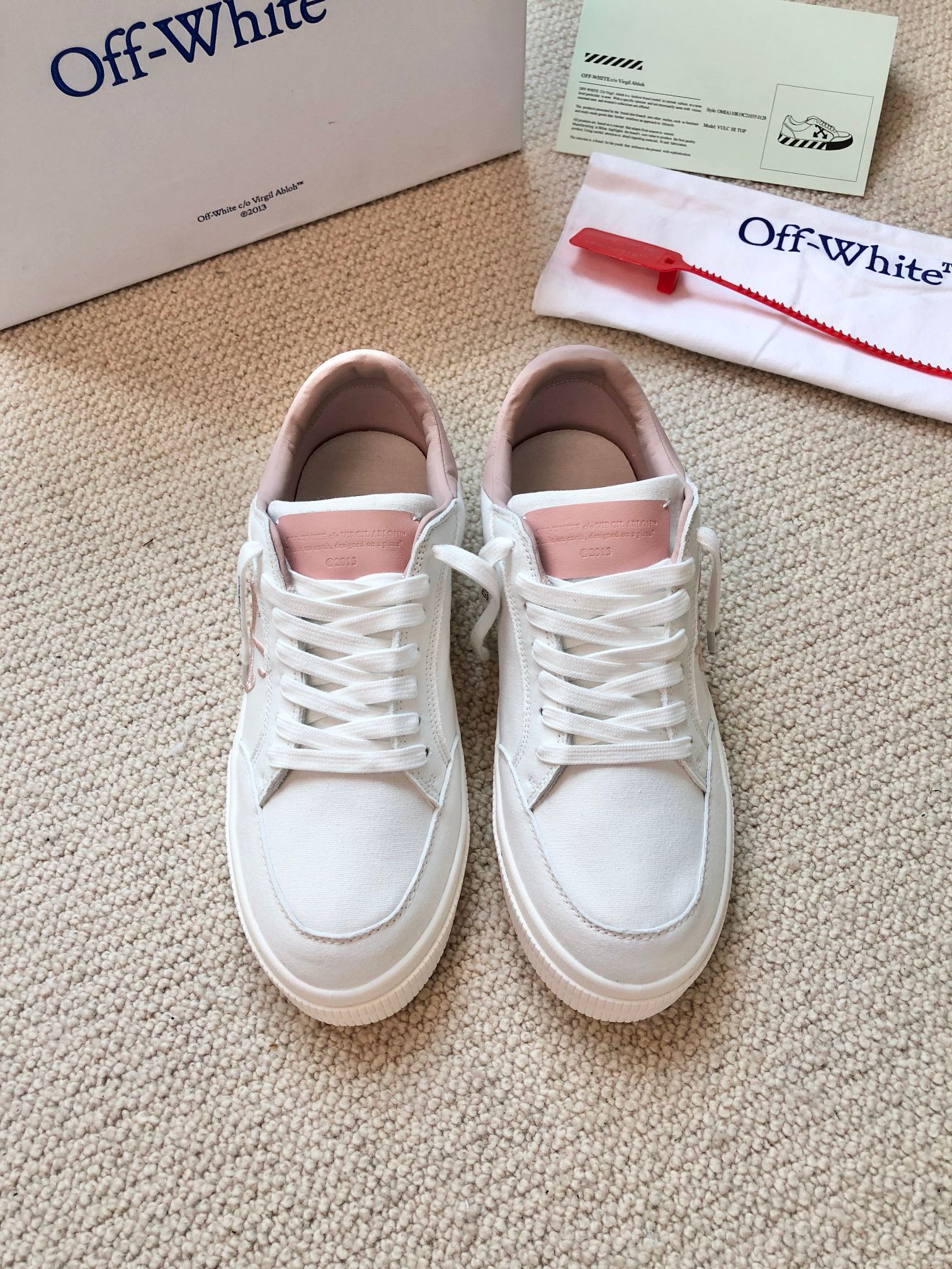 OFF White 2024ss New Low Vulcanized Sneaker Size 36-45