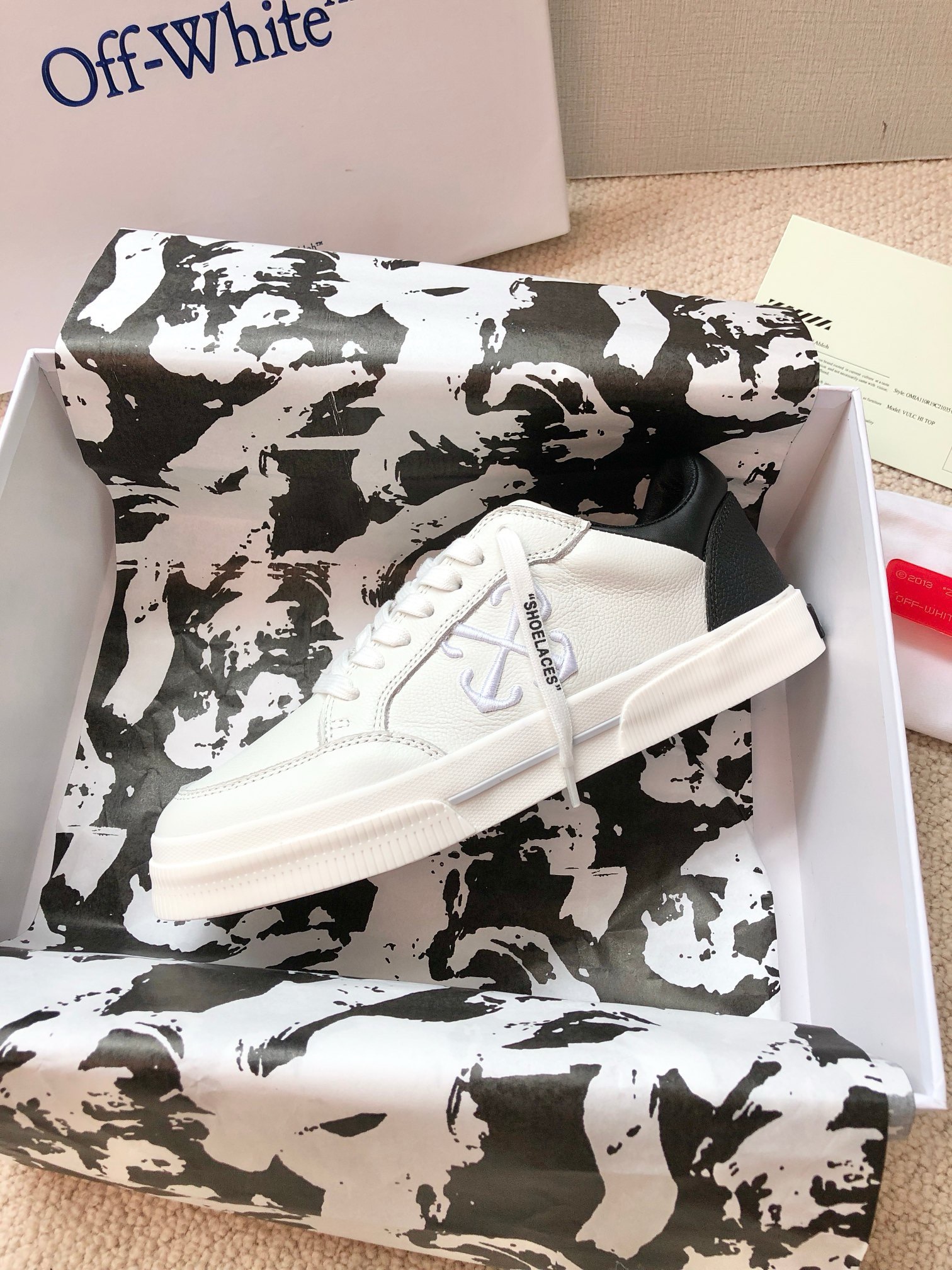 OFF White 2024ss New Low Vulcanized Sneaker Size 36-45