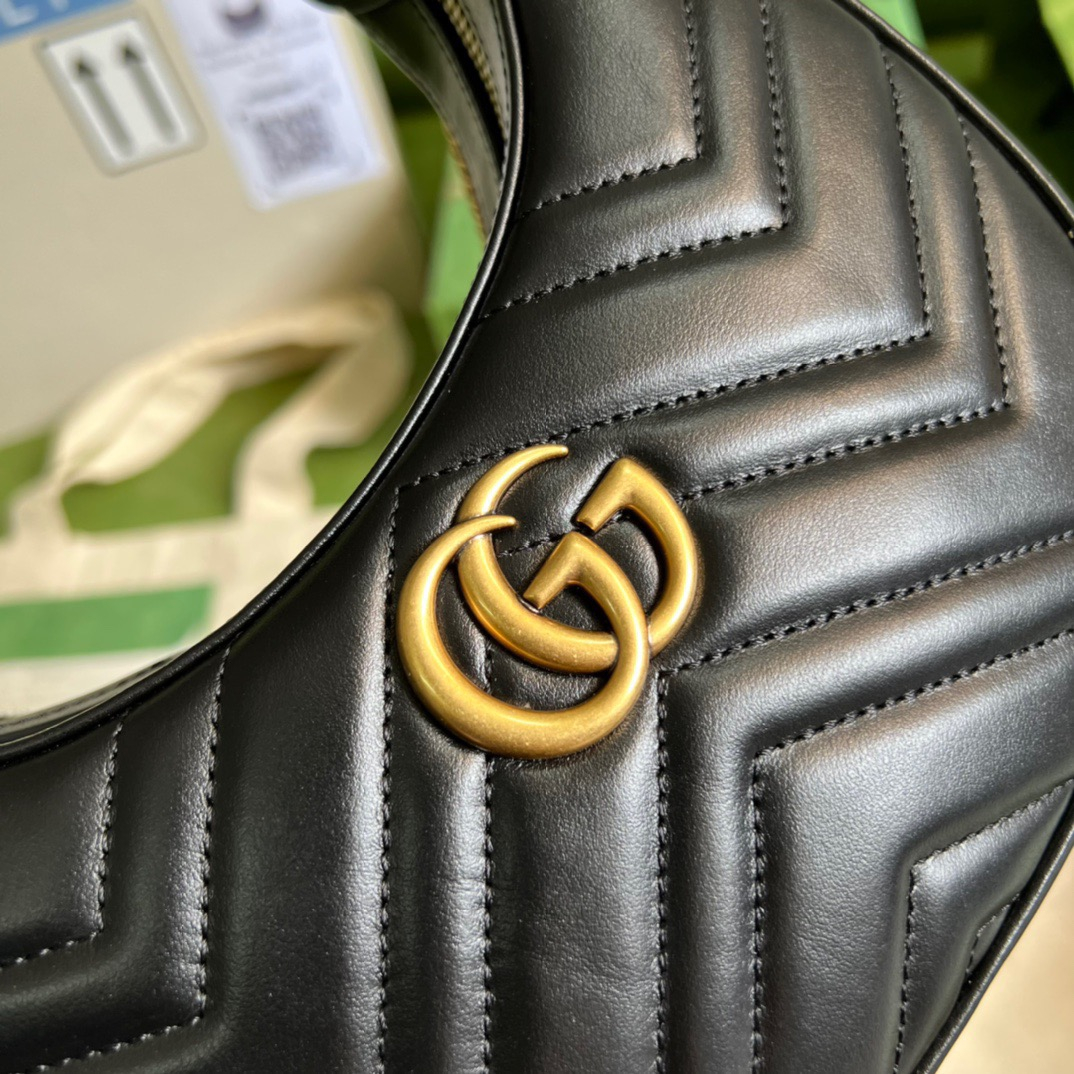 Gucci GG Marmont Half-moon-shaped Women Shoulder Bags Size 21*11*5cm