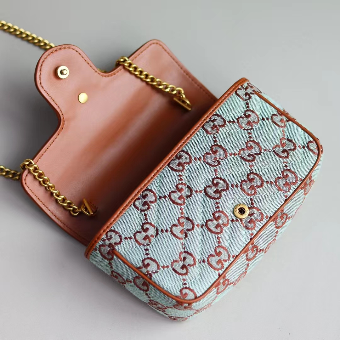 Gucci GG Ultra mini Women Shoulder Bags Size 16.5*9.5*4.5cm