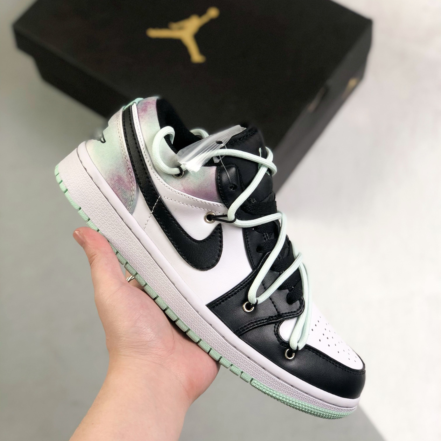 Nike Air Jordan 1 x OFF White Low Top Sneakers Shoes Gr. 36-46