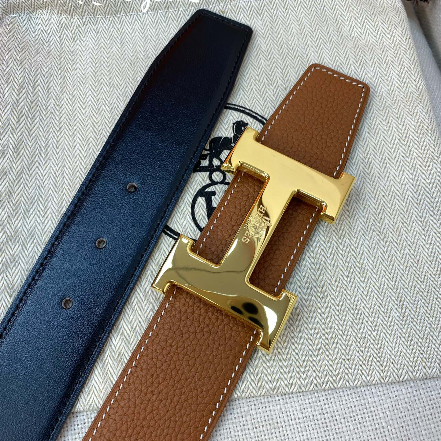 Hermes Mens Belt Width 3.8cm