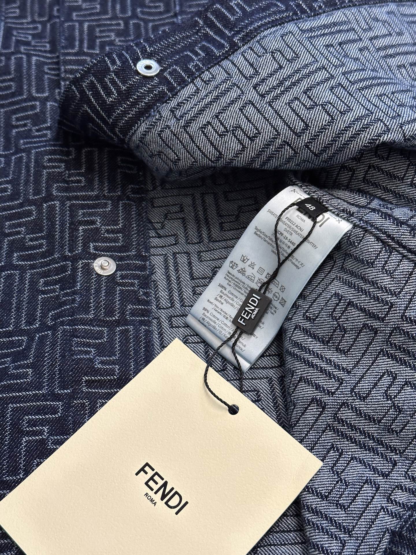 Fendi New Denim Jacket Size S-XL