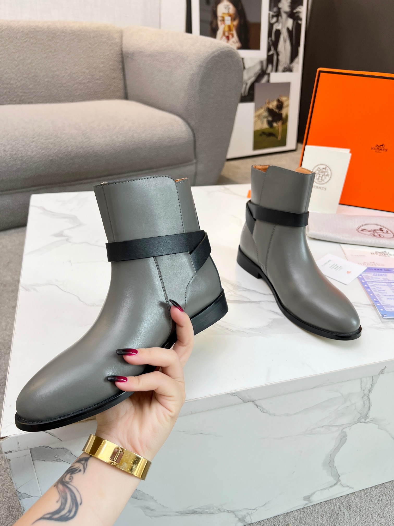 Hermes Women Kelly Boots Size 36-41