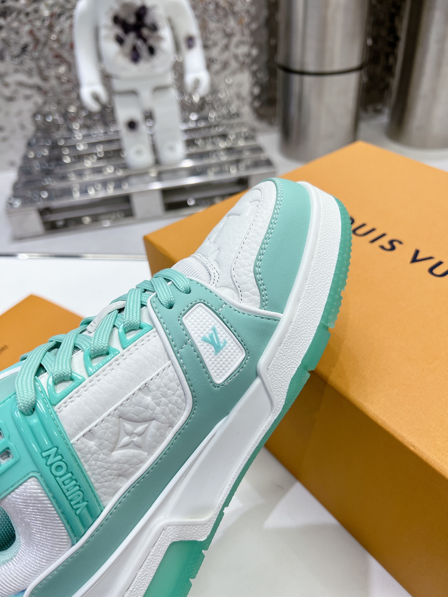 Louis Vuitton Trainer Monogram denim Sneaker Size 36-46