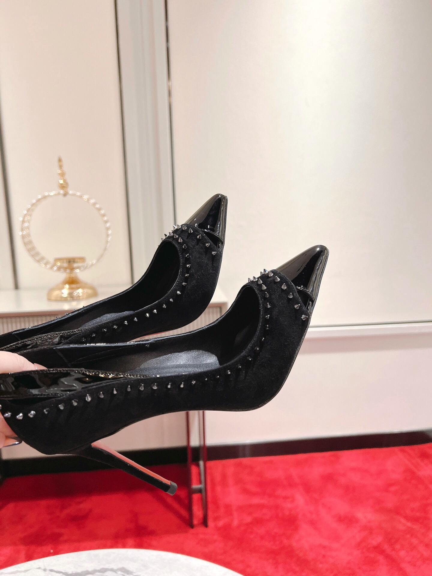 Christian Louboutin Duvette Spikes Pumps Size 35-41