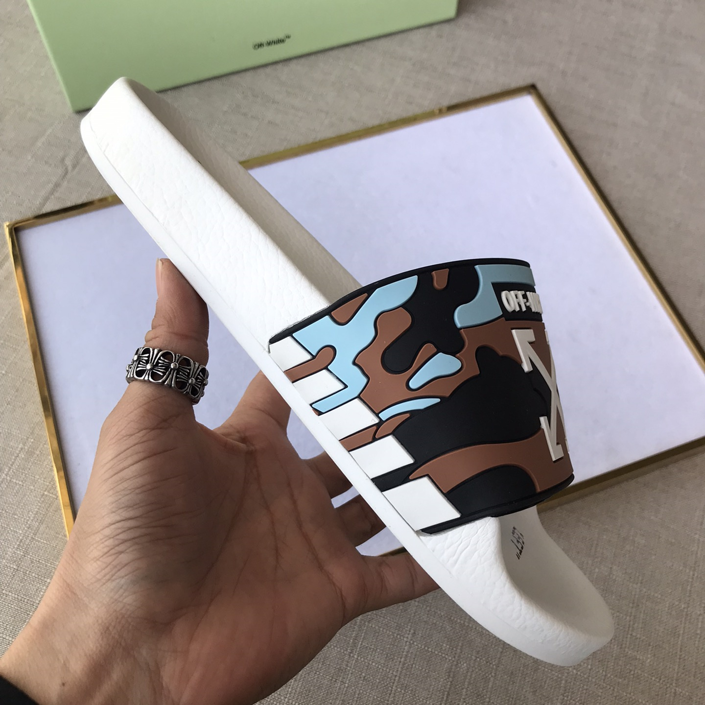 OFF White Mens Women Sandals Gr. 36-46