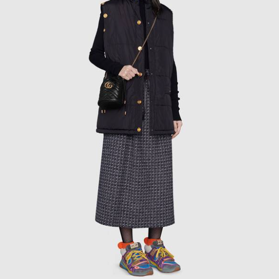 Gucci GG Marmont Bucket Women Shoulder Bags Size 17*13cm