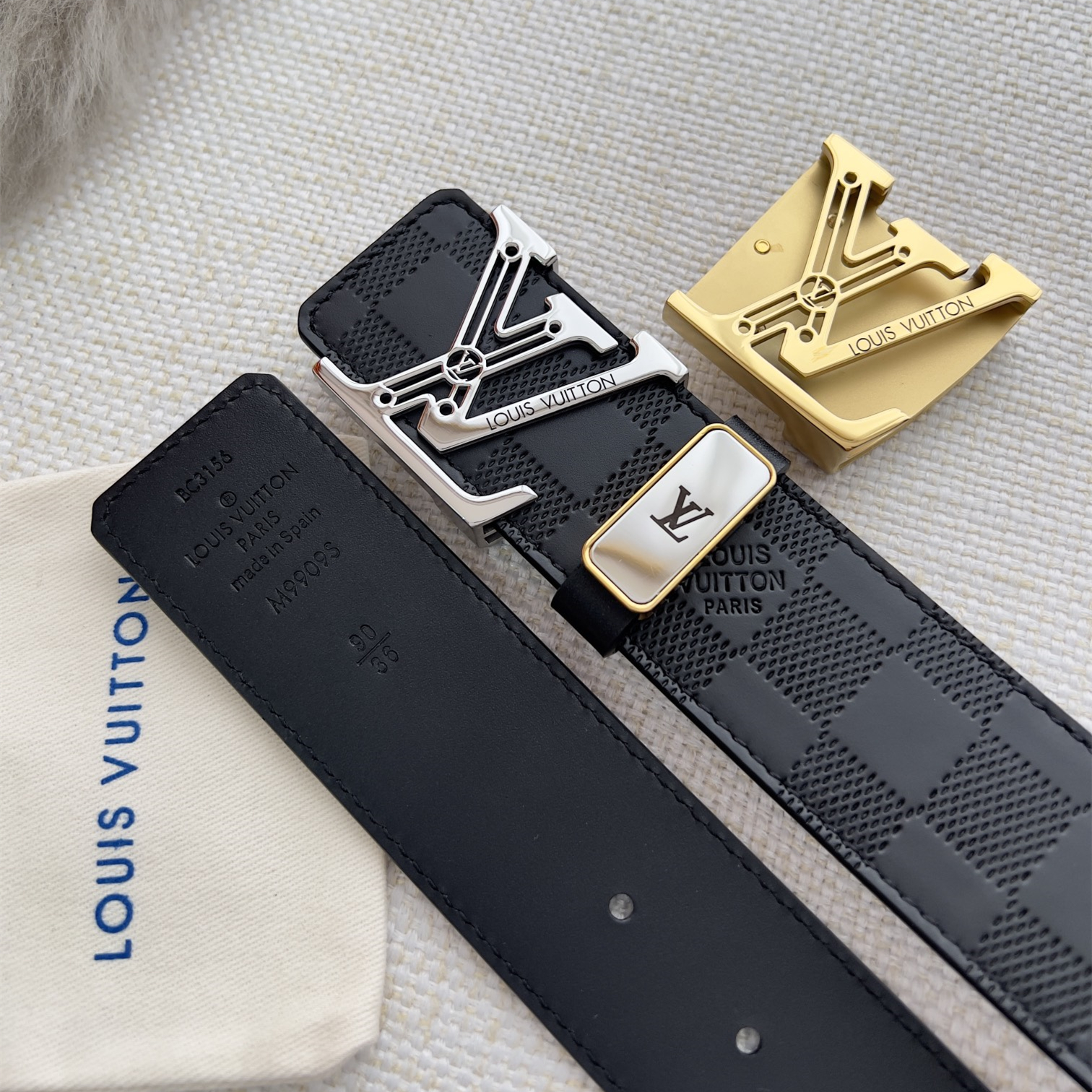Louis Vuitton Mens Belt Width 3.8cm