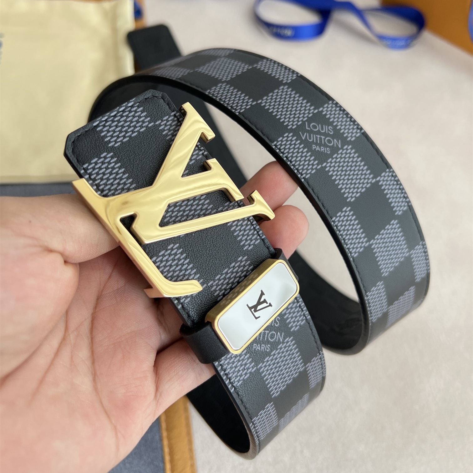Louis Vuitton Mens Belt Width 3.8cm