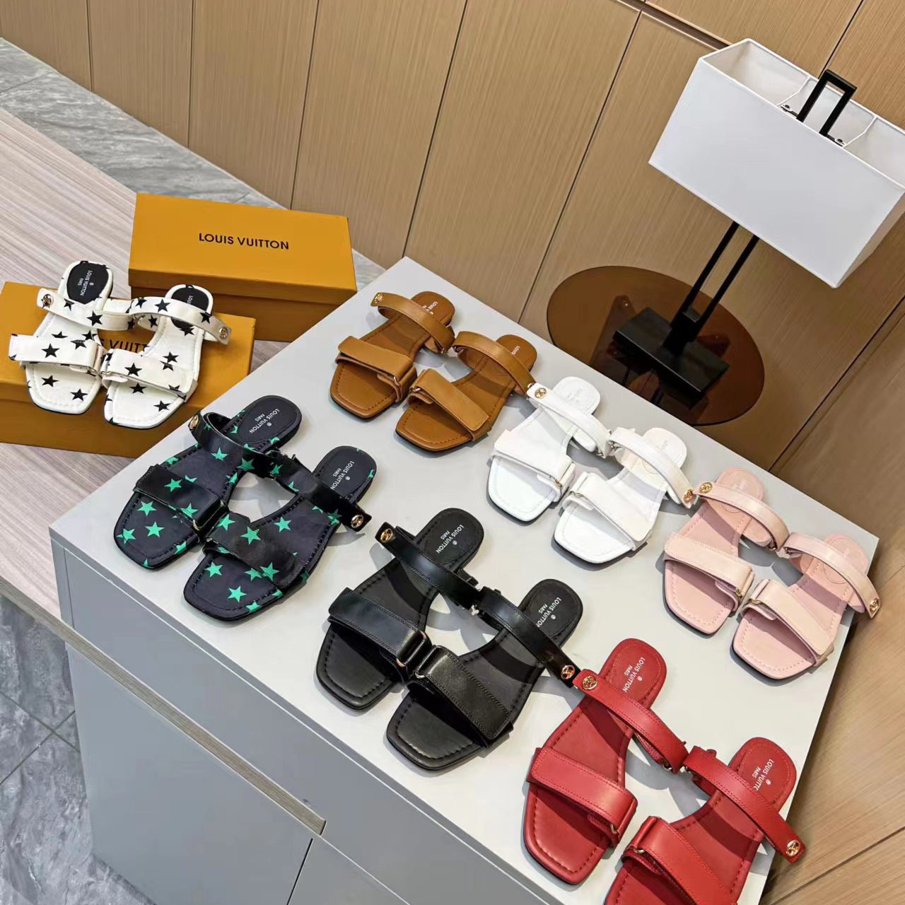 Louis Vuitton Stella Flat Slippers Size 36-41 7-Color