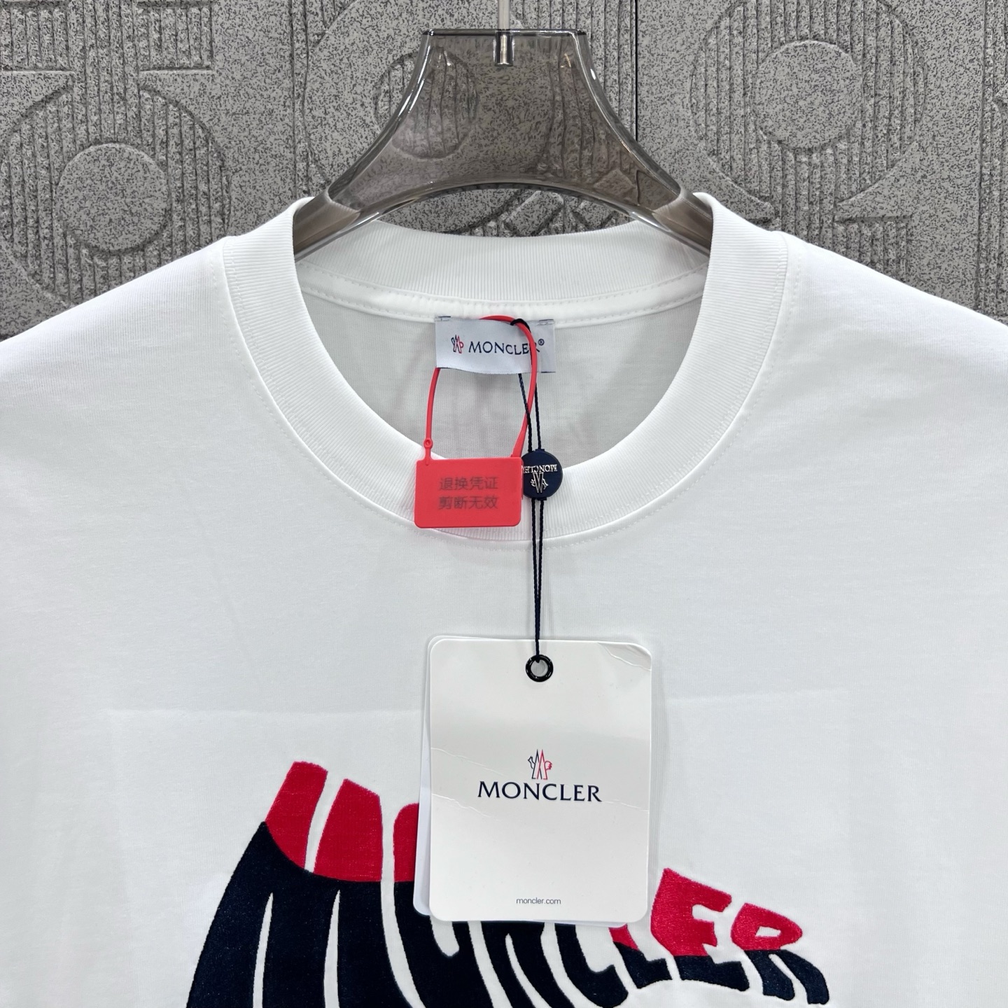 Moncler T Shirt  Embroider Logo Size XS-L