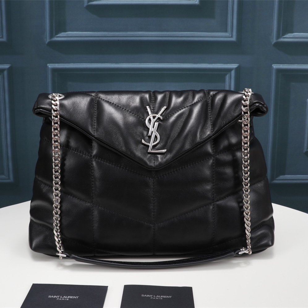 YSL Lou Lou Puffer Women Shoulder Bags Size 35*23*13cm