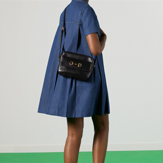 Gucci GG Horsebit 1955 Women Shoulder Bags Size 22.5*17*6.5cm