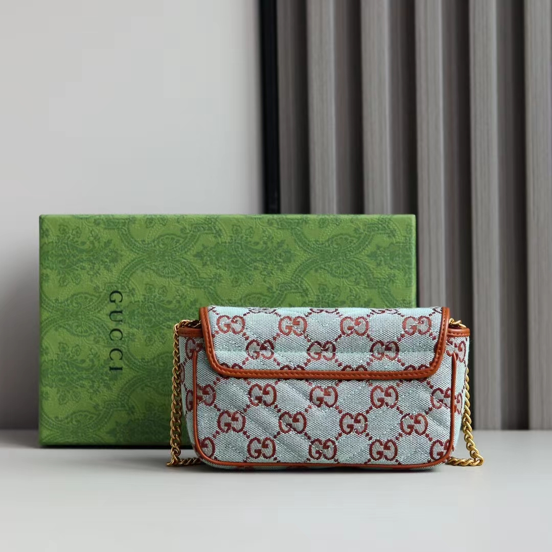 Gucci GG Ultra mini Women Shoulder Bags Size 16.5*9.5*4.5cm