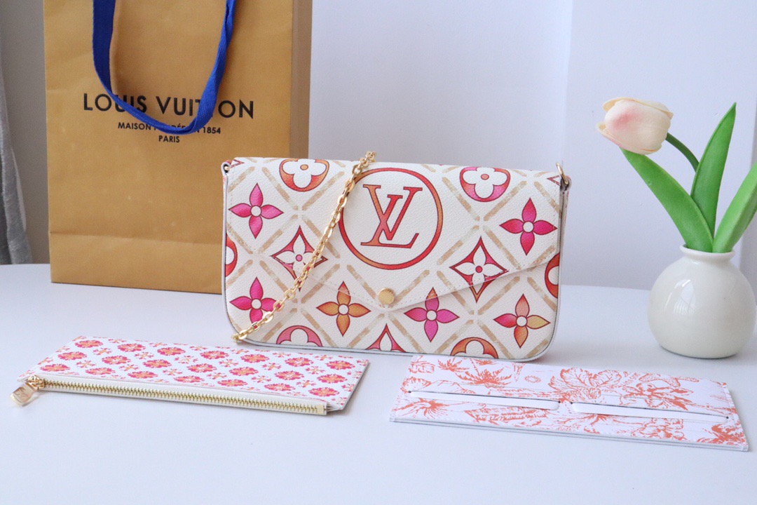 Louis Vuitton M11459 Félicie Pochette Women Shoulder Bags Size 21*12*3cm