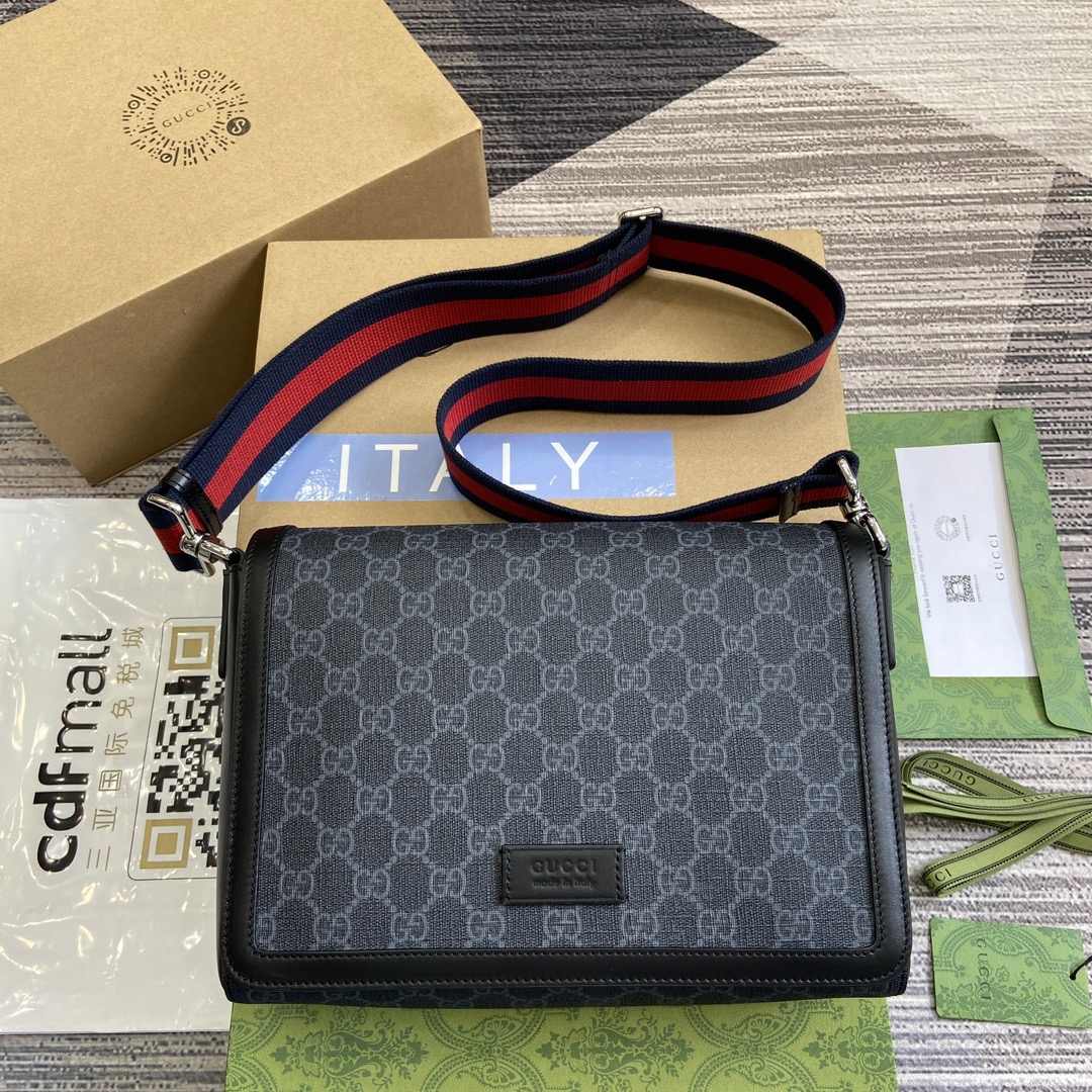 Gucci GG Supreme Mens Shoulder Bags Size 20*27*8cm