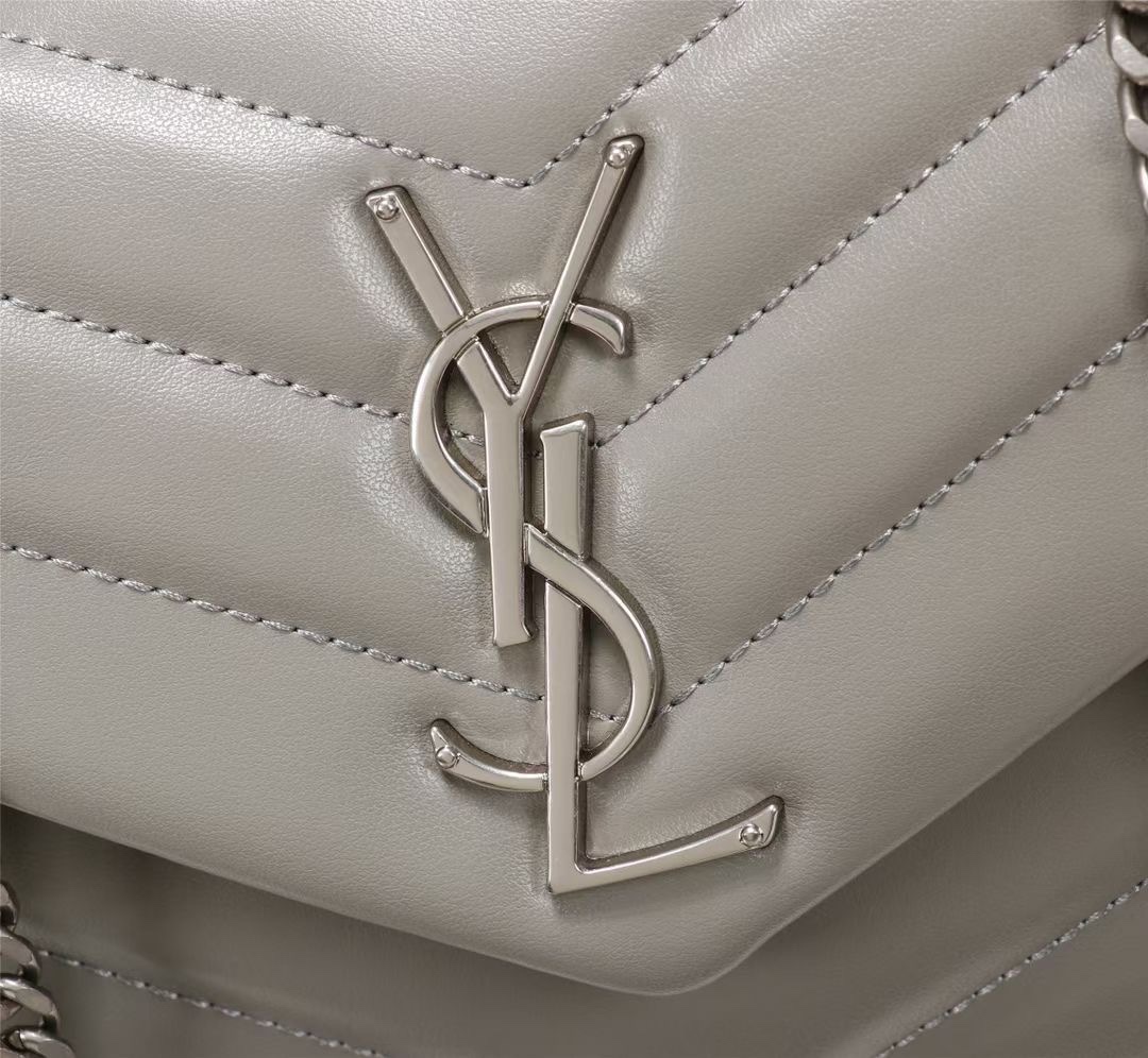 YSL Lou Lou Puffer Women Shoulder Bags Size 24cm