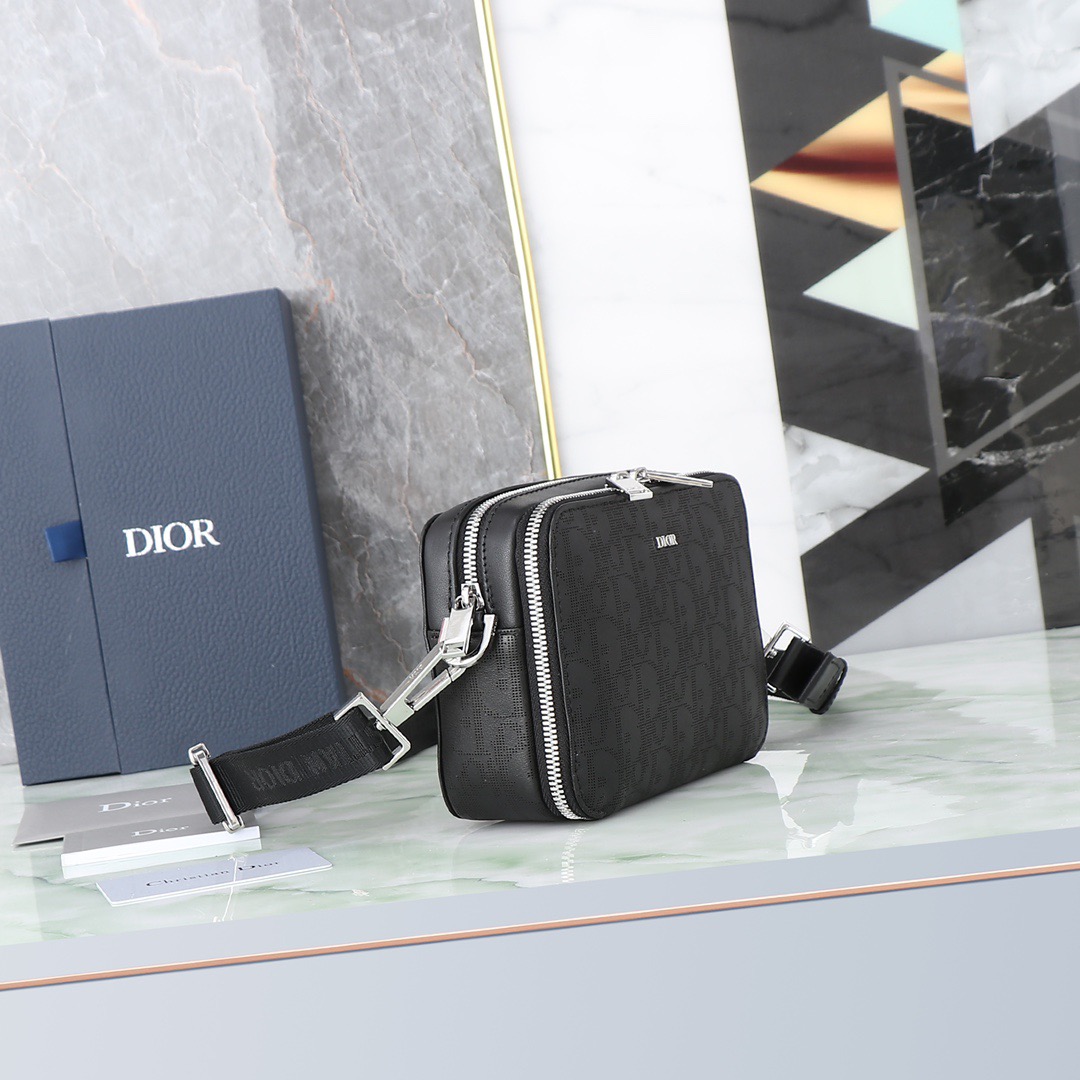 Dior Oblique Galaxy Mens Shoulder Bags Size 17*12.5*5cm