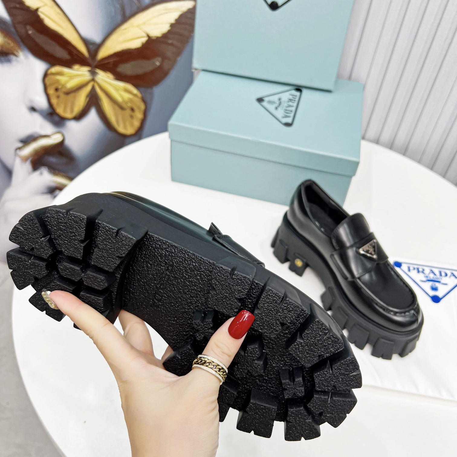 Prada Monolith Loafers Size 35-40