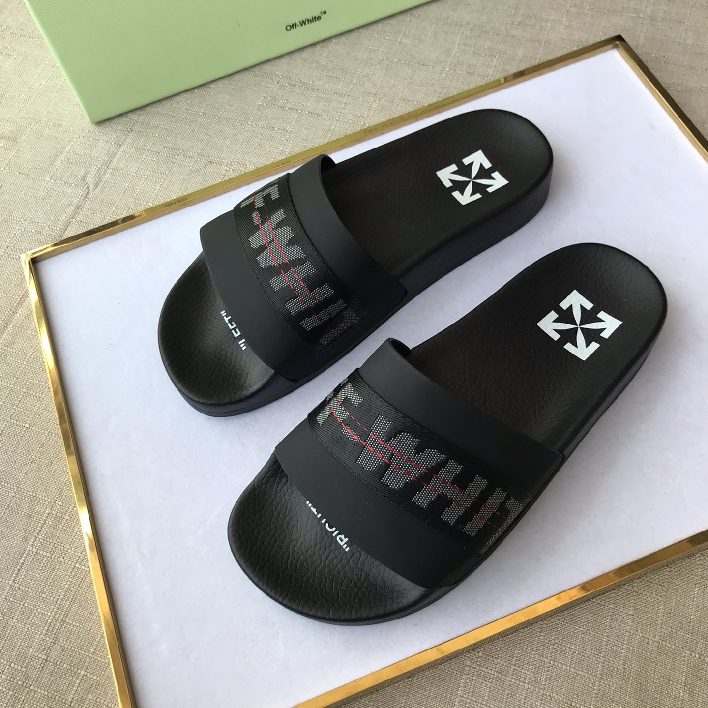 OFF White Mens Women Sandals Gr. 36-46