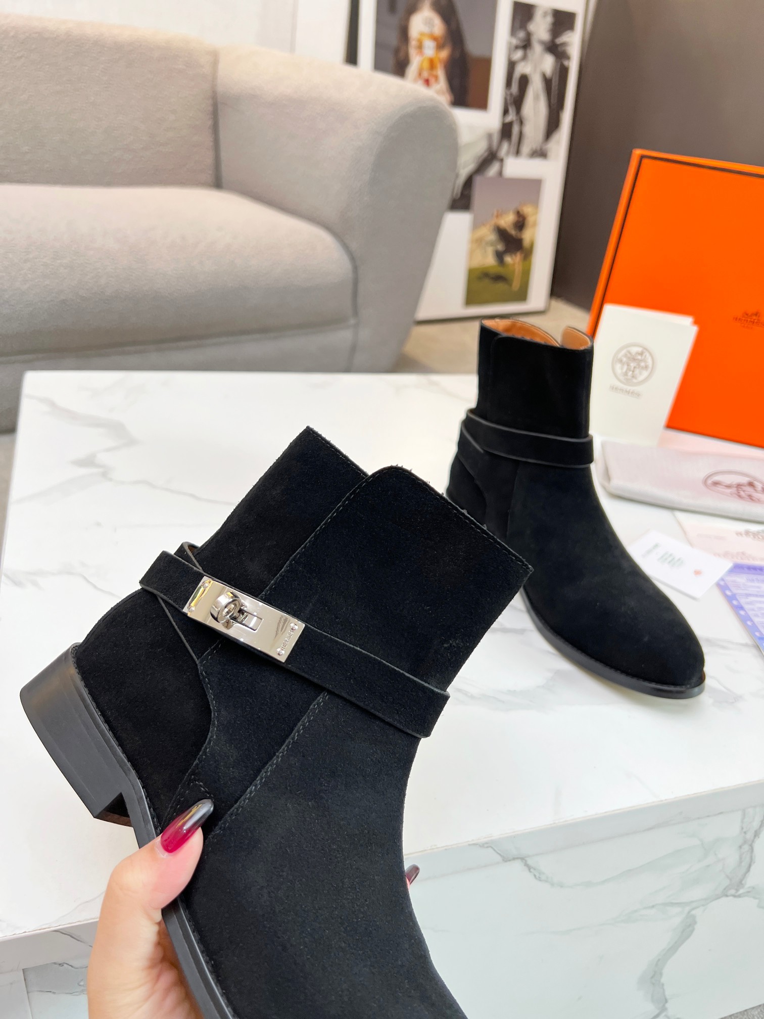 Hermes Women Kelly Boots Size 36-41