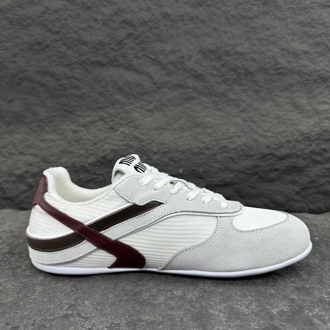 MiuMiu Suede leather and fabric Sneaker Size 35-40