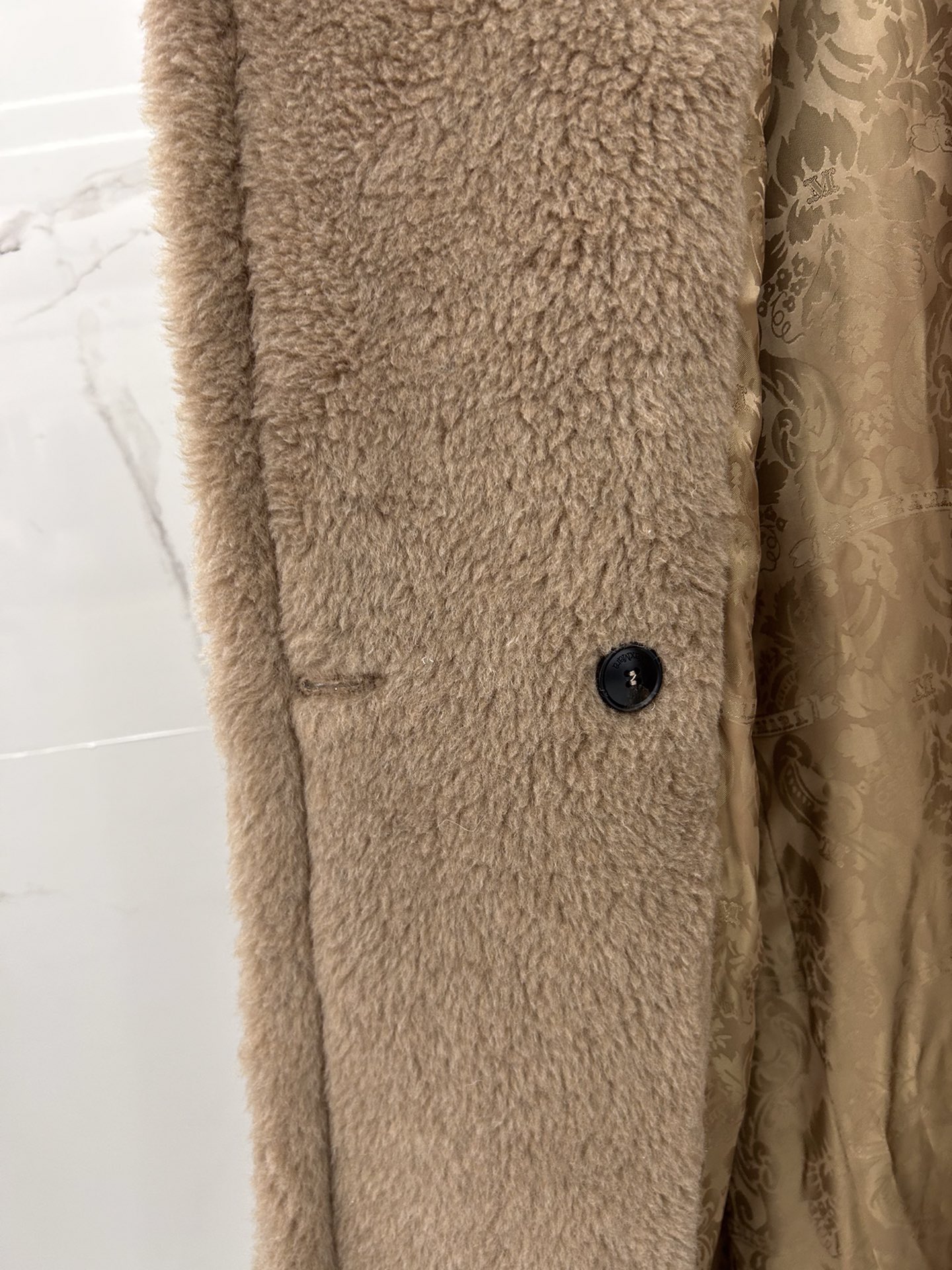 Max Mara Teddy fur long coat Size XS-M