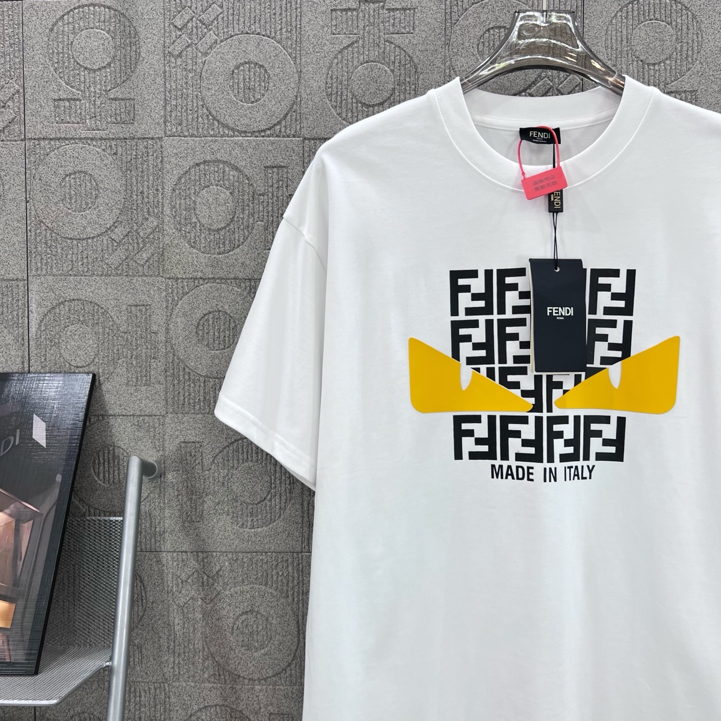 Fendi T Shirt Demon Eye Logo Size XS-L