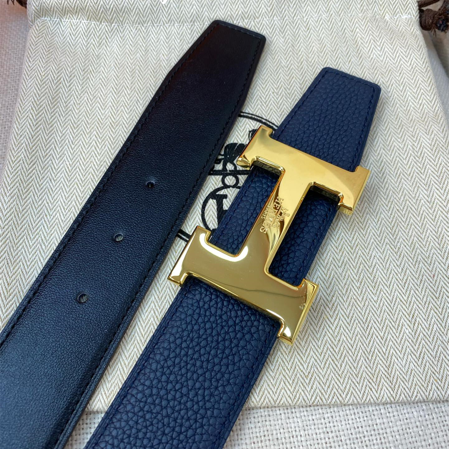 Hermes Mens Belt Width 3.8cm