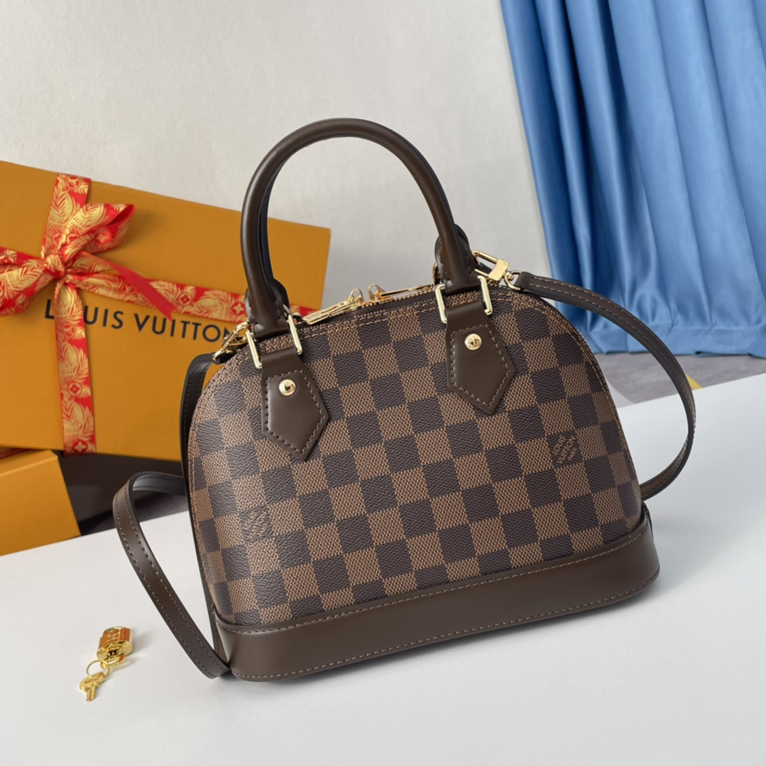 Louis Vuitton N41221 Alma Women Bags Size 23.5*17.5*11.5cm