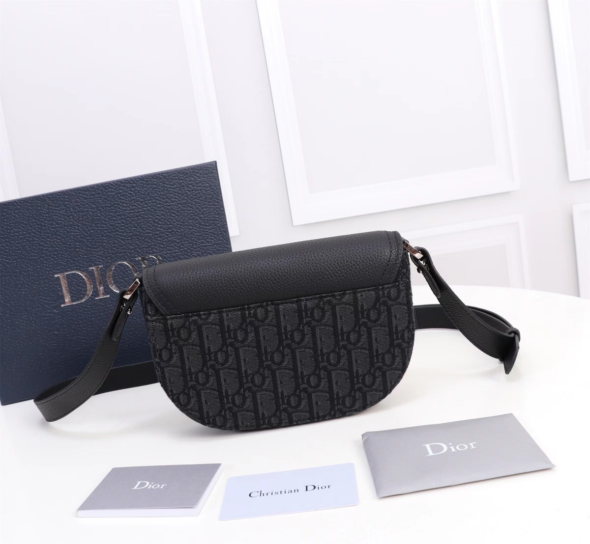 Dior Oblique Mens Shoulder Bags Size 19.5*13*4.3cm