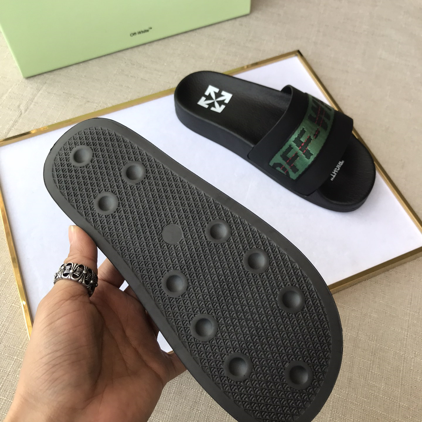 OFF White Mens Women Sandals Gr. 36-46