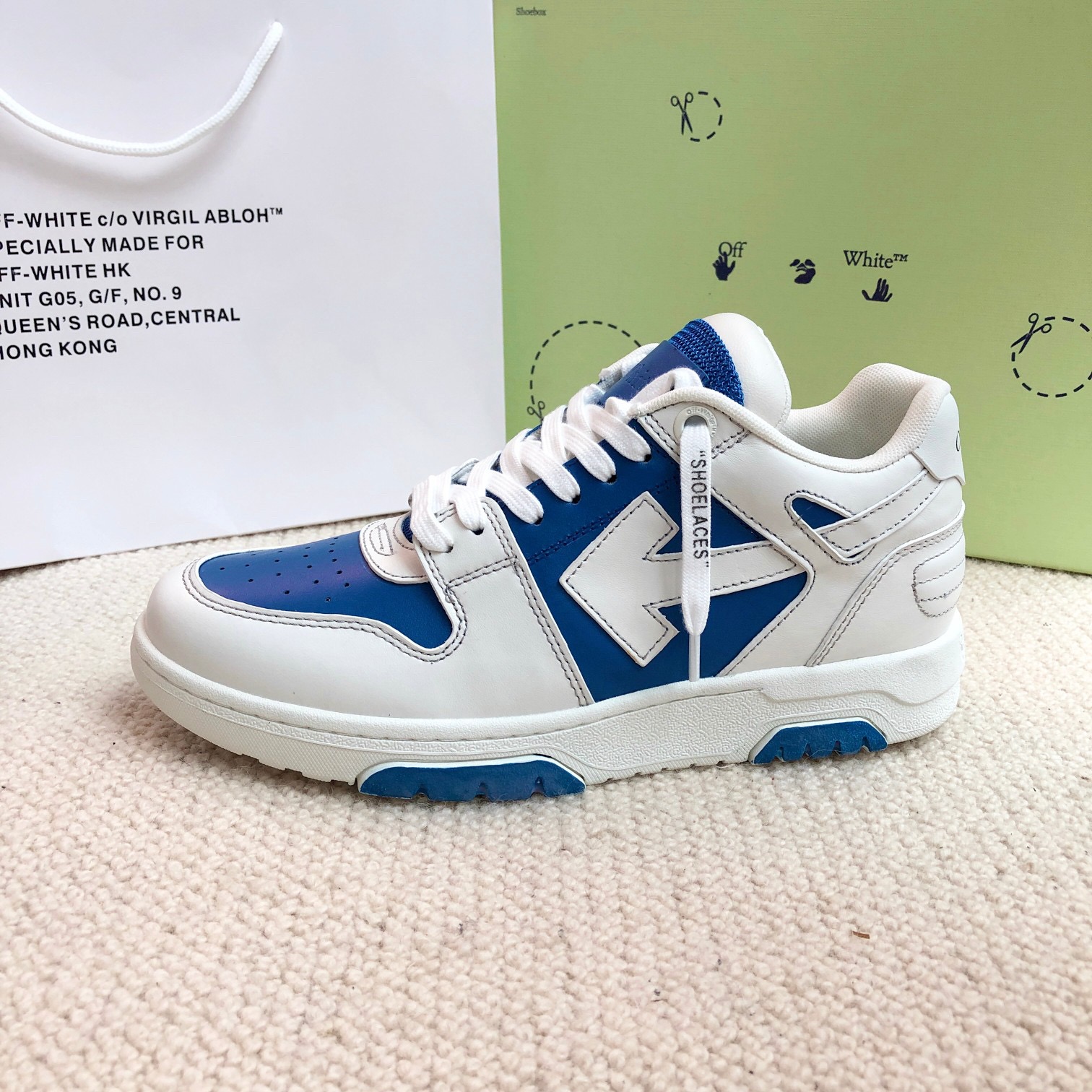 OFF White Out of Office Calf Leather Sneaker Size 36-45