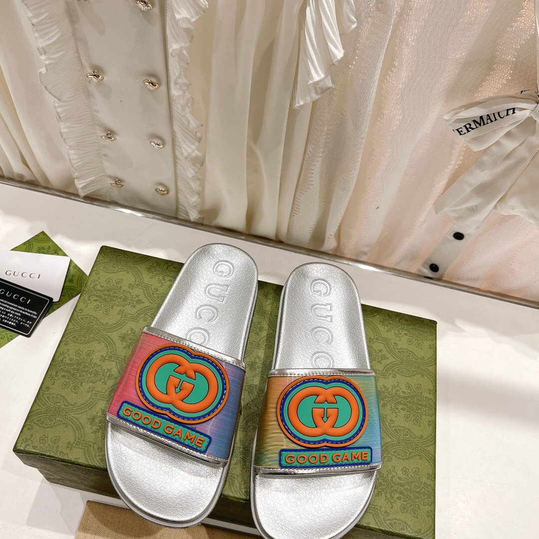 Gucci Good Game Sandal Slippers Size 36-45 3-Color