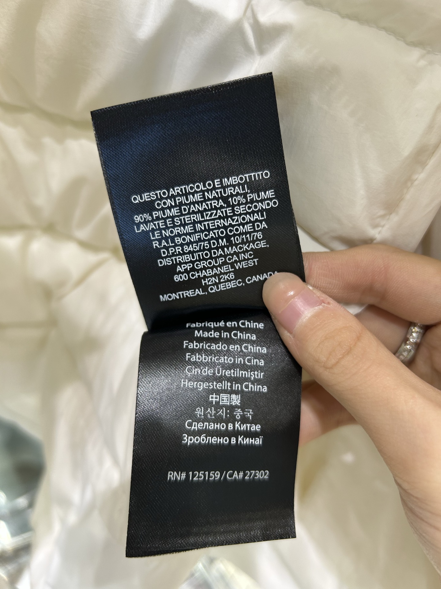 Moncler 25SS Mackage Oceane Down Jacket Size XS-L