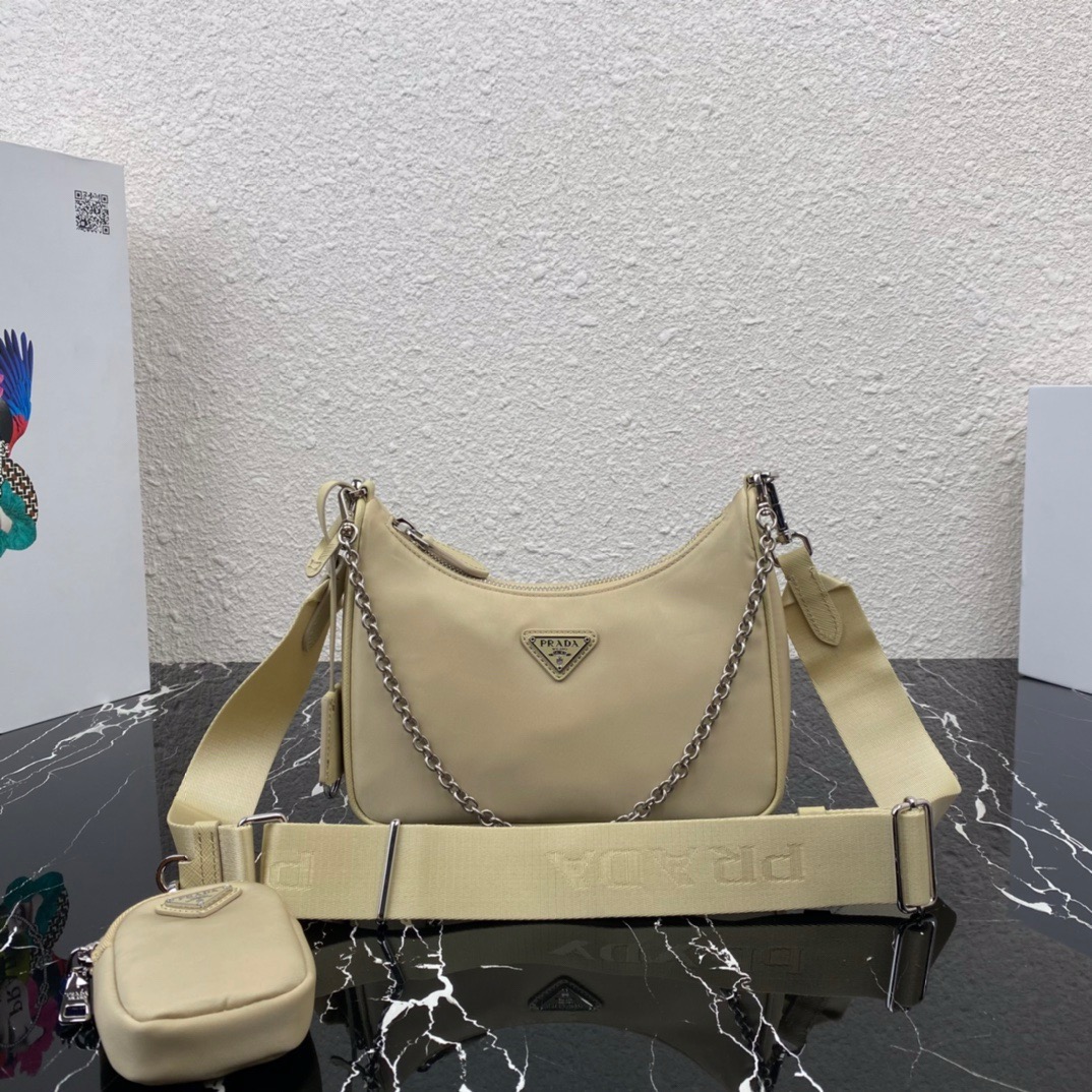 Prada 1BH204 Redition 2005 Women Shoulder Bags Canvas 22*12*6cm