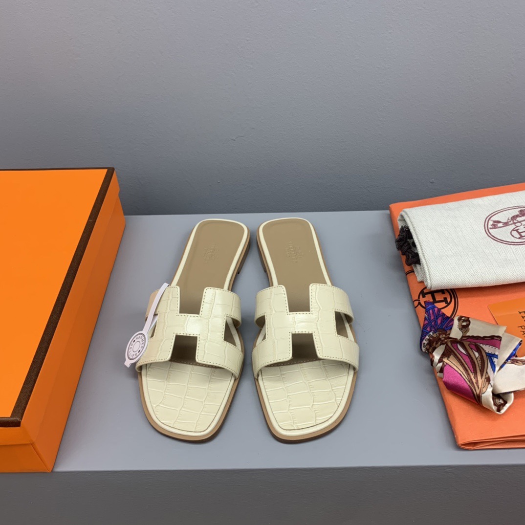 Hermes Oran Slippers Size 35-41 9-Color