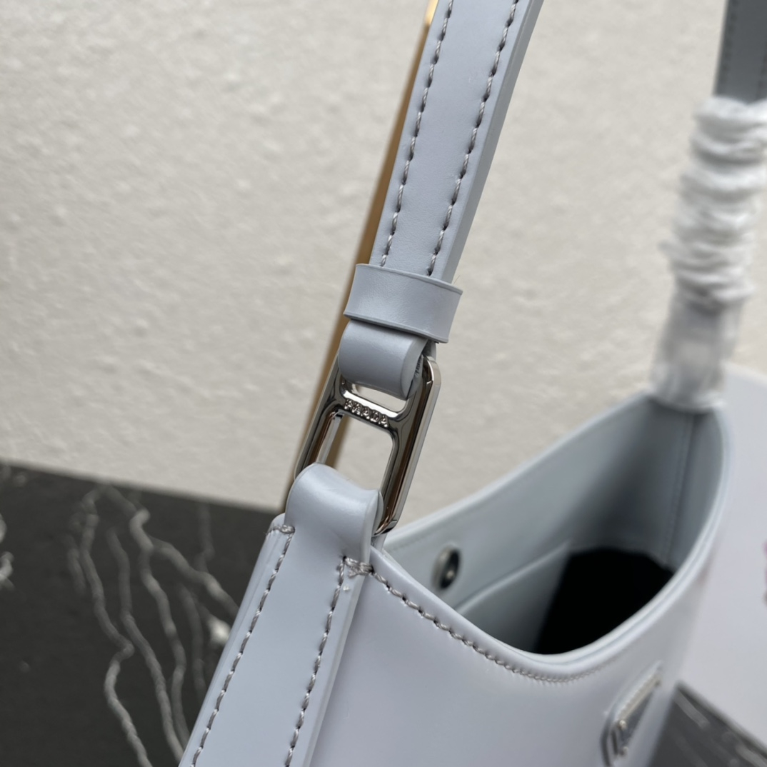 Prada 1BC499 Cleo Brushed Leather Women Shoulder Bags Size 27*22*6cm