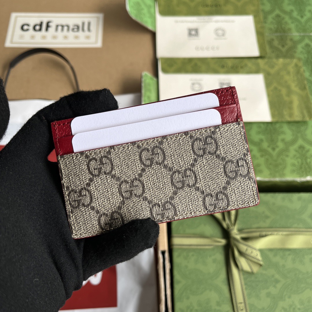 Gucci Kartenetui Mit GG Detail 11 × 7 cm