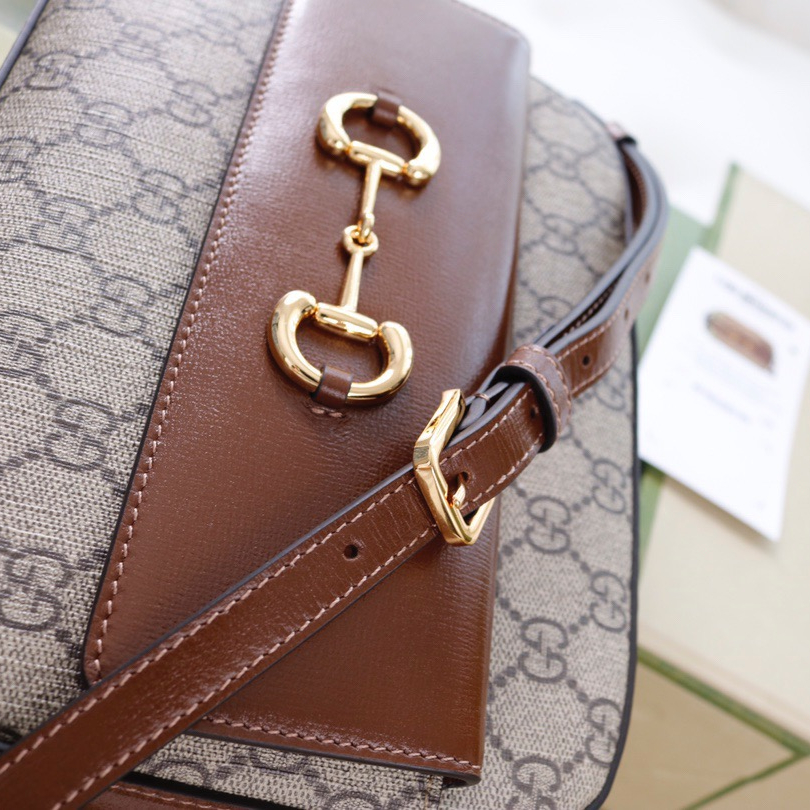 Gucci GG Horsebit 1955 Women Shoulder Bags Size 22.5*17*6.5cm