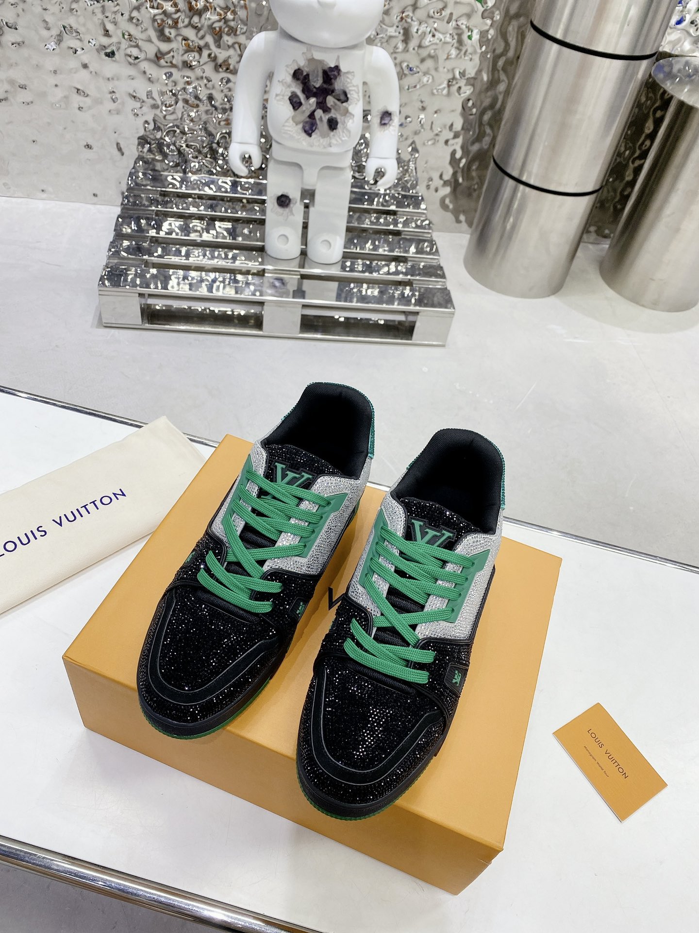 Louis Vuitton LV Trainer Diamond Sneaker Size 36-46