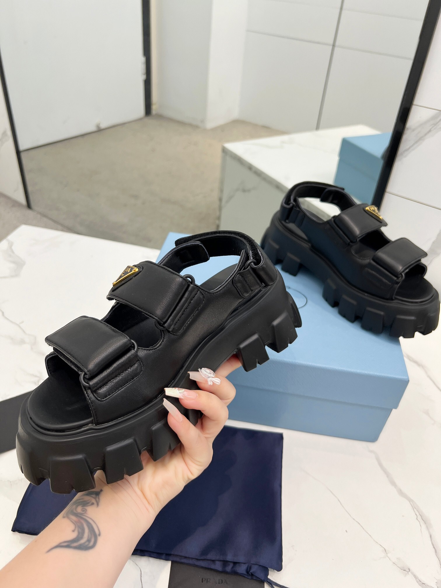 Prada 2024 New Monolith sandals Size 36-41
