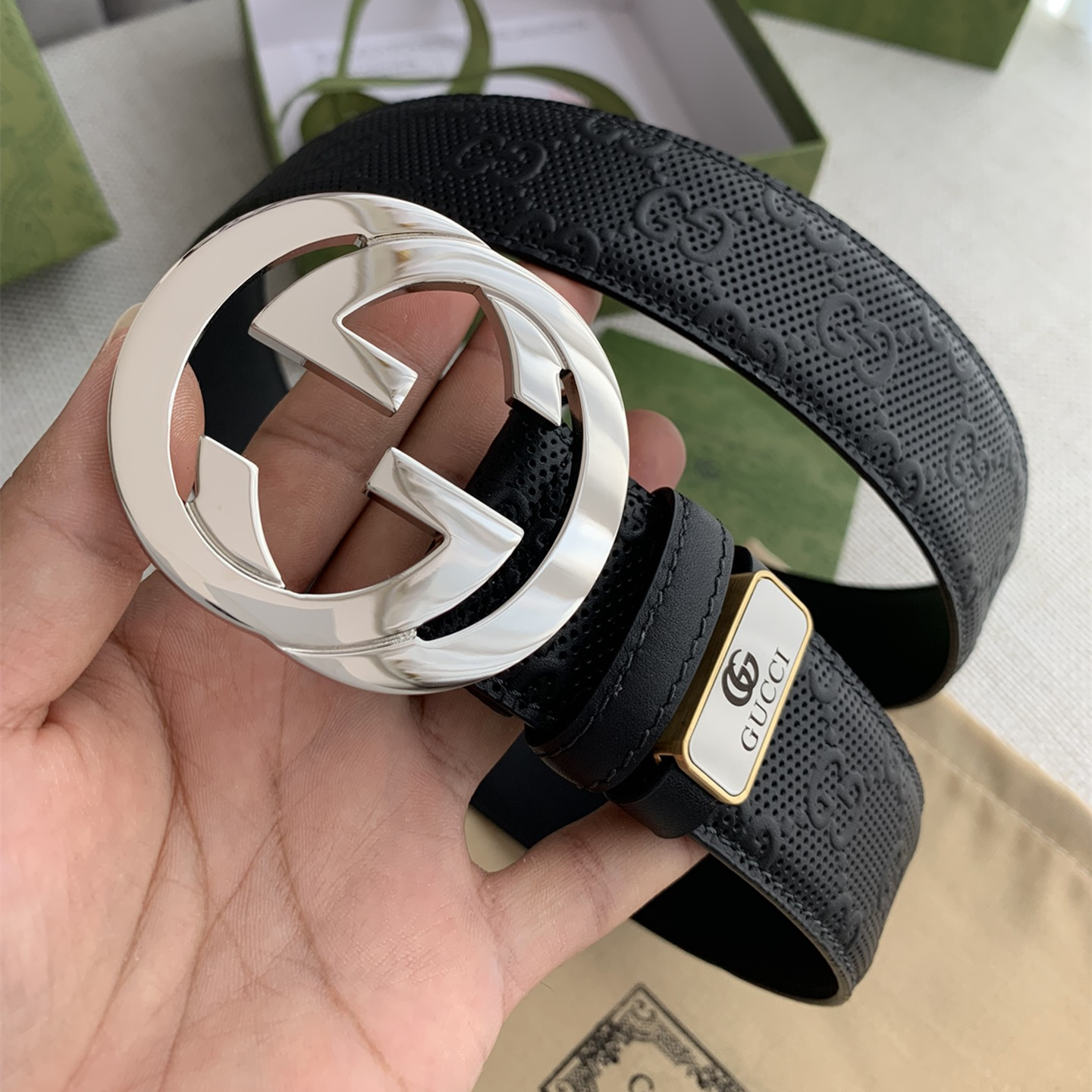 Gucci Mens Belt Width 3.8cm