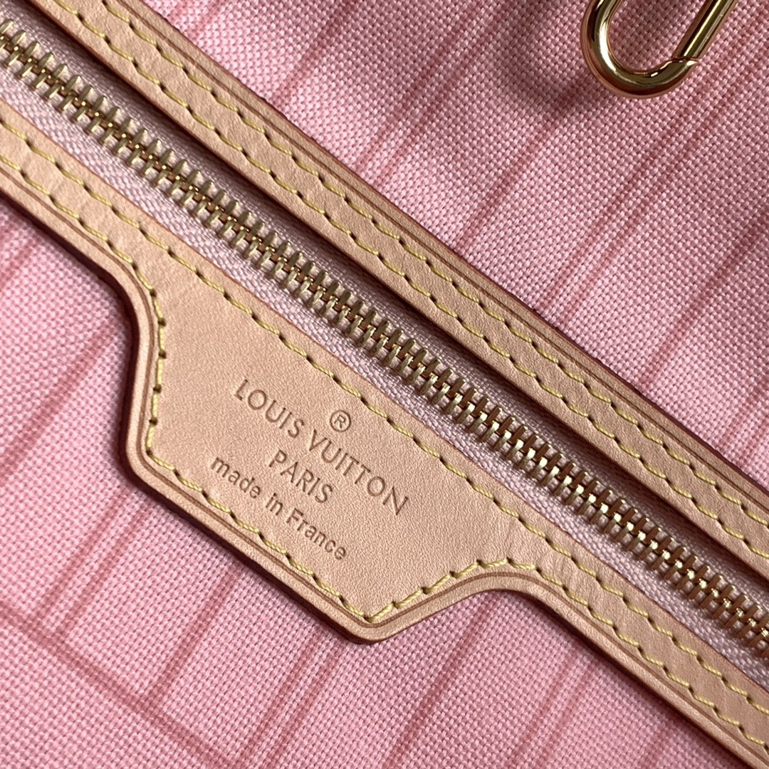 Louis Vuitton N41605 Neverfull Women Bags Pink Size 32*29*17cm
