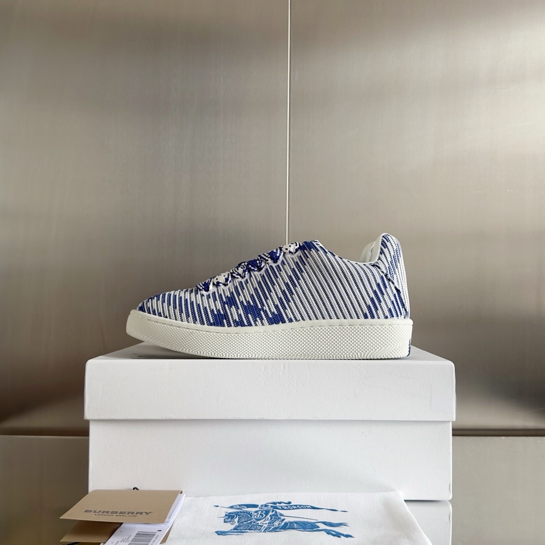 Burberry 2024 New Check Knit Box Sneaker Size 36-45