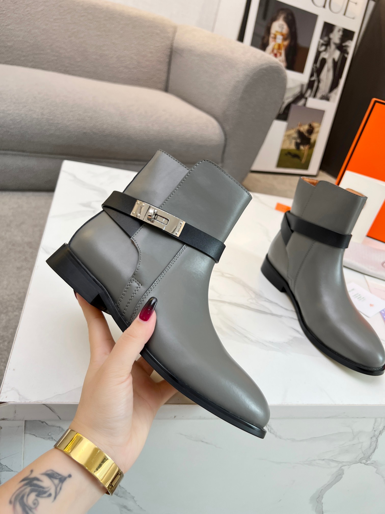 Hermes Women Kelly Boots Size 36-41